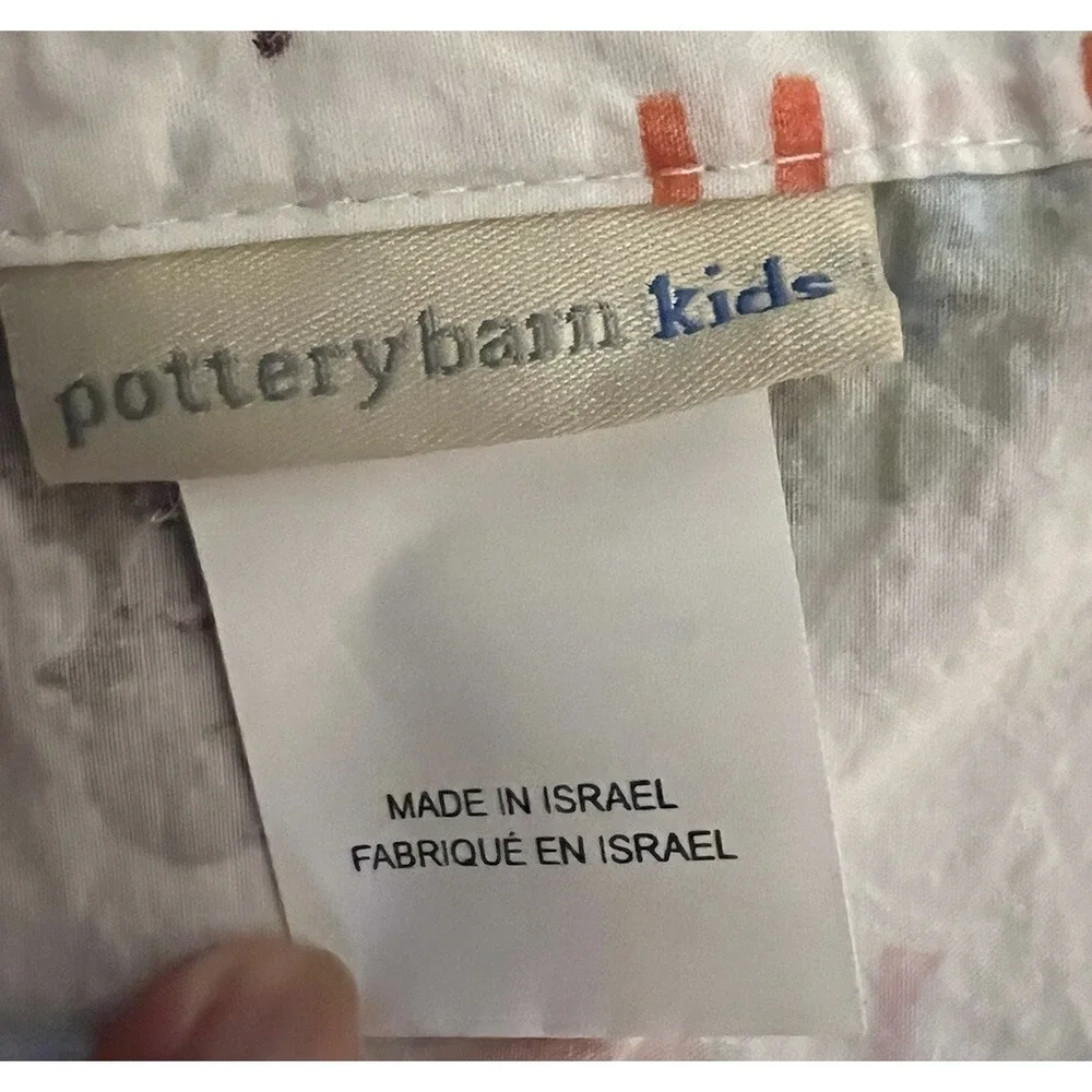 Pottery Barn Kids Toddler Bed Alphabet Flat Sheet Only 42x63